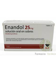 ENANDOL 25 MG 10 SAQUETAS DEXCETOPROFENO SOLUÇÃO ORAL 10...