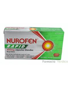 NUROFEN RAPID 400 MG 20 CAPSULAS BLANDAS Directo al dolor