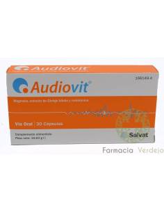 AUDIOVIT 30 CÁPSULAS Tratamento do zumbido no ouvido