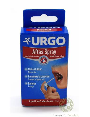 URGO Afta Spray 15 ML PARA FERIDAS NA BOCA Cura e alivia a dor