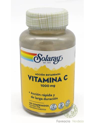 SOLARAY VITAMINA C 1000MG 100 COMPRIMIDOS...