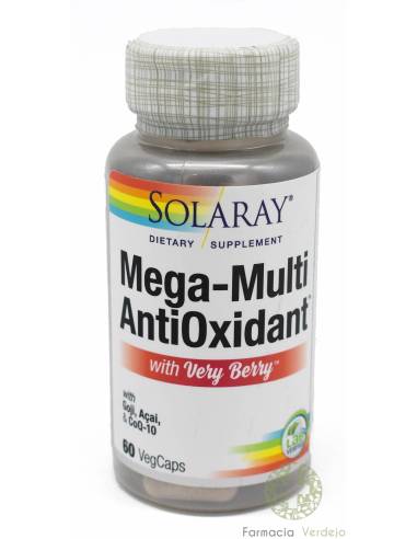 SOLARAY MEGA-MULTI ANTIOXIDAN WITH VERY BERRY 60VEGCAP