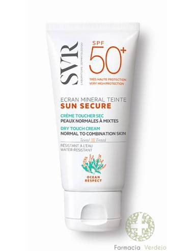 SVR SUN SECURE ECRAN MINERAL PELE NORMAL/MISTA 50 ML