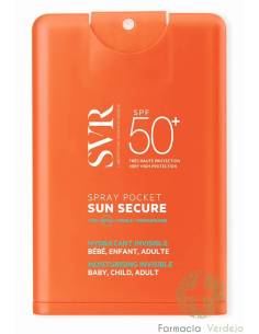 SUN SECURE 50+ SPRAY BOLSO BEBÊ CRIANÇA E ADULTO SVR