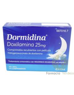 DORMIDINA 25 MG 14 COMPRIMIDOS RECUBIERTOS