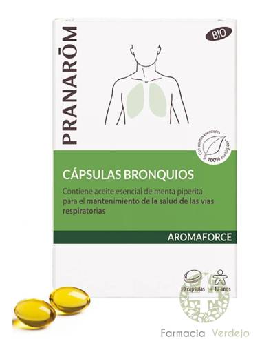 CAPSULAS BRONQUIOS AROMAFORCE BIO  30 CAPSULAS Mantiene la salud de vías respiratorias