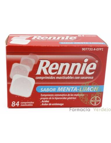 RENNIE 680 mg/80 mg 84 COMPRIMIDOS MASTIGÁVEIS (COM SACAROSE)