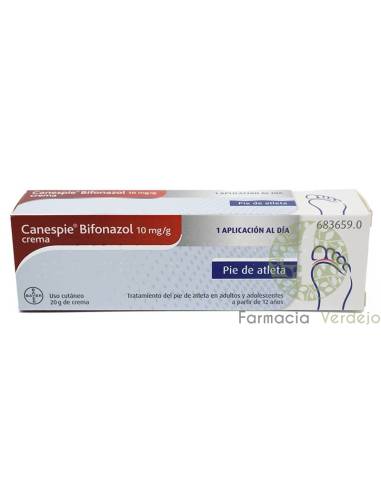CANESPIE BIFONAZOL 10 mg/g CREMA  20 g Tratamiento del Pie de atleta