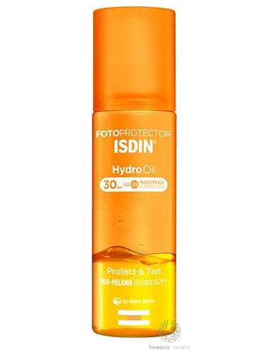 FOTOPROTECTOR ISDIN HYDRO 2 OIL SPF 30  200 ML ACEITE BRONCEADORA