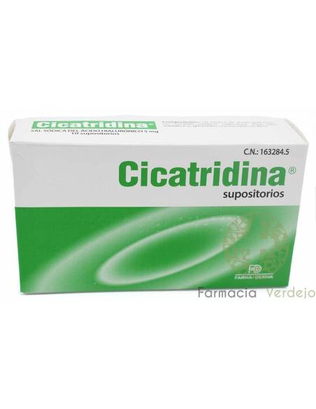 CICATRIDINA SUPOSITORIOS  5 MG 10 U Cicatrizante anorectal
