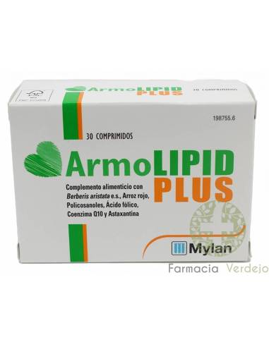 ARMOLIPID PLUS 30 COMPRIMIDOS Ayuda a mejorar el perfil lipídico