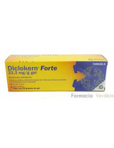DICLOKERN FORTE GEL DE PELE 50 G Alivia a dor e a...