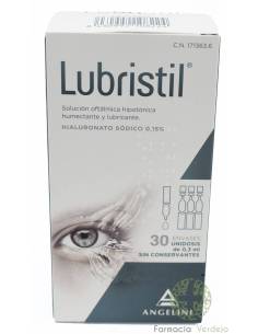 LUBRISTIL SOLUÇÃO OFTÁLMICA 0,3 ML 30 DOSE ÚNICA Ajuda a...