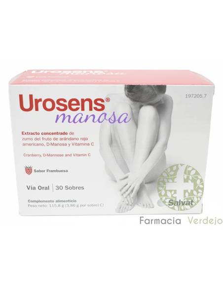 UROSENS MANNOSE 30 SACHES Ajuda a prevenir e tratar problemas urinários