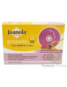 JUANOLA PROPOLIS HEDERA Y MIEL 24 PASTILLAS FRUTAS BOSQUE...