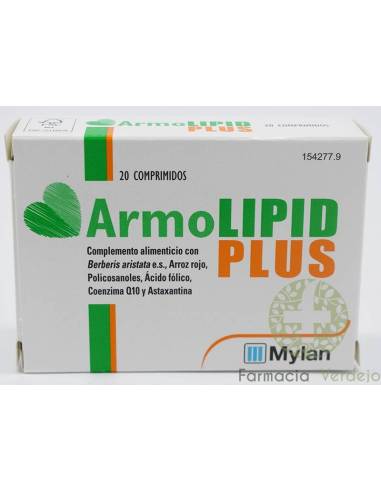 ARMOLIPID PLUS 20 COMPRIMIDOS Mejora el perfil lipídico de modo natural