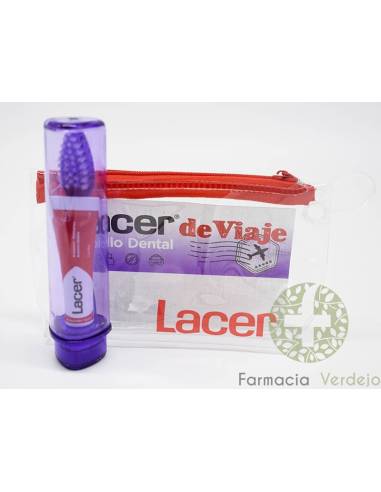 ESCOVA DE DENTES ADULTO LACER TRAVEL + Creme Dental Gift 5ml Travel Dental Kit