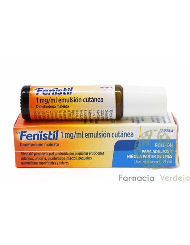 FENISTIL 1 mg/ml EMULSION CUTANEA 1 FRASCO ROLL-ON 8 ml