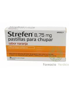 STREFEN 8,75 mg 16 PASTILHAS (SABOR LARANJA) ALÍVIO DA...