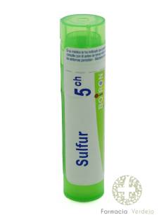 SULFUR 5CH GRANULOS TUBO SIMPLE BOIRON Activación energética