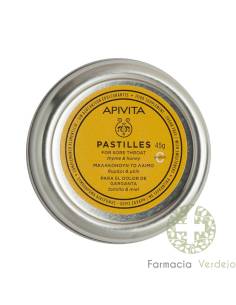 APIVITA PASTILLAS TOMILLO Y MIEL 45 G SUAVIZAR GARGANTA