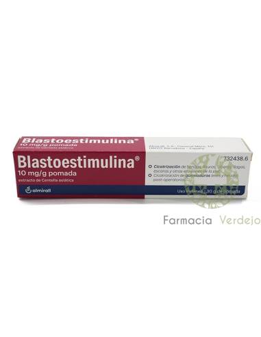 BLASTOSTIMULIN 10 mg/g Pomada 1 TUBO 30 g Cura feridas, fissuras, queimaduras, feridas, escaras