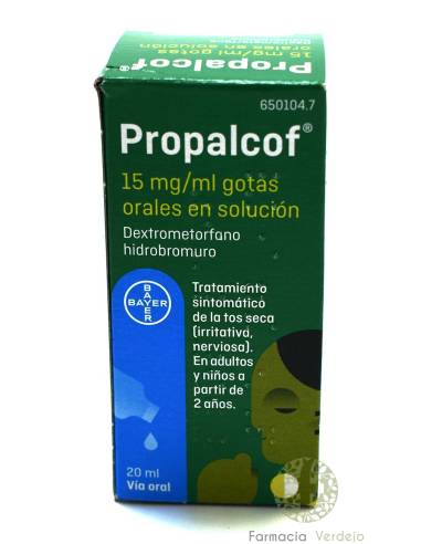 PROPALCOF 15 mg/ml GOTAS ORAIS EM SOLUÇÃO 1 frasco 20 ml