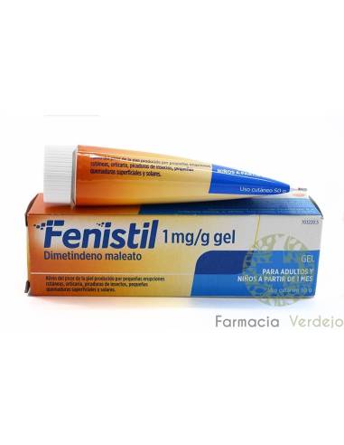 FENISTIL 1 mg/g SKIN GEL 1 TUBO 50 g Alívio imediato da coceira