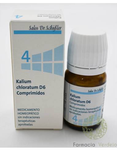 KALIUM CHLORATUM D6 Nº4 DHU SCHUSSLER Mucosas