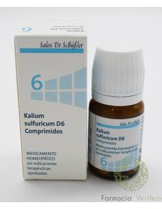 KALIUM SULFURICUM D6 Nº6 DHU SCHUSSLER Piel, cabello y uñas
