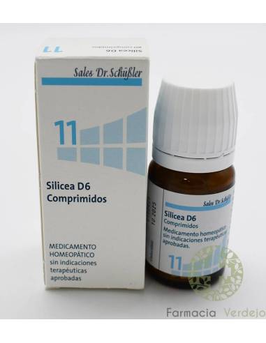 SILICEA D6 Nº11 DHU SCHUSSLER Regulación del colágeno, defensas y piel