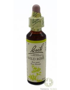 BACH WILD ROSE ORIGINAL GOTAS 20 ML Quando há apatia e...
