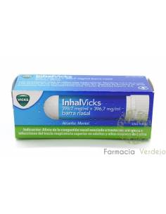 INHALVICKS NASAL BAR Descongestiona e refresca passagens...