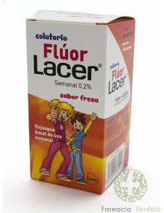 LACER ENXAGUANTE BUCAL SEMANAL COM FLÚOR 0,2% MORANGO 100...