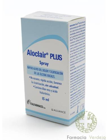 ALOCLAIR PLUS SPRAY  15 ML Alivia y cicatriza las úlceras bucales