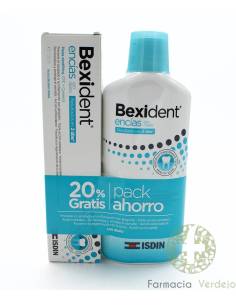 ENXAGUANTE BUCAL BEXIDENT TRICLOSAN 500 ML + CREME DENTAL...