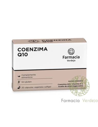 COENZIMA Q10 FARMACIA VERDEJO 30 CAPS Antioxidante y cofactor enzimático