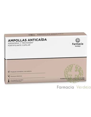 AMPOLLAS ANTICAIDA FARMACIA VERDEJO 10  AMP Fortificante capilar