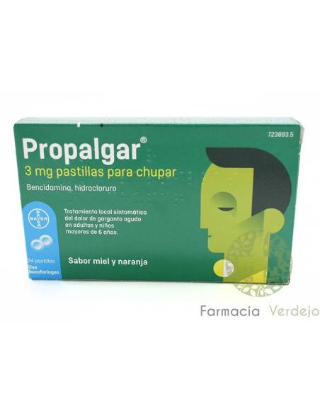 PROPAGATE 3 mg 24 PASTILHAS Alivia a dor de garganta aguda