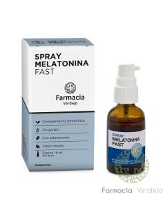 MELATONINA FAST SPRAY FARMACIA VERDEJO 15ML Acción rápida...