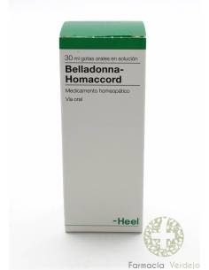BELLADONNA HOMACCORD 30 ML HEEL DROPS Regulação em...