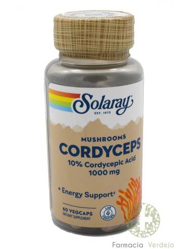 CORDYCEPS SOLARAY 60 CAPS Total Energy Support