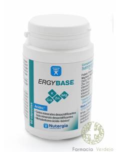ERGYBASE 60 CAPS NUTERGIA Sais minerais para equilibrar o...