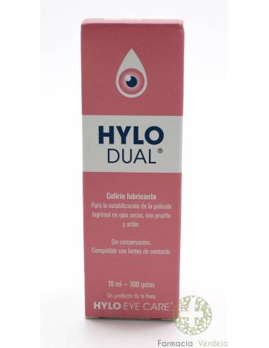 Hylo Dual colirio estabiliza la película lacrimal aliviando el picor y ardor