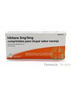 HIBITANE 20 PASTILHAS (SABOR LARANJA) Alivia dor de...