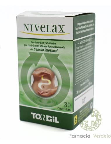 NIVELAX TONGIL 30 CÁPSULAS Melhora o trânsito intestinal