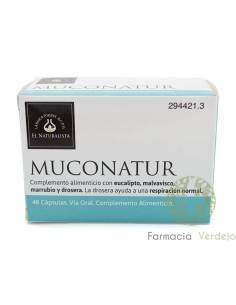 MUCONATUR  EL NATURALISTA 48 CAPSULAS Drena y suaviza las...