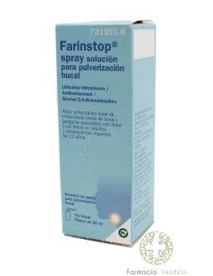FARINSTOP SPRAY SOLUCION PARA PULVERIZACION BUCAL  20 ml...