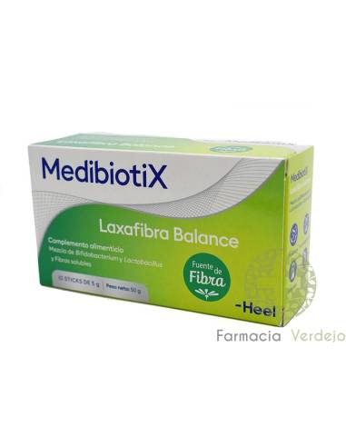 LAXAFIBRA BALANCE MEDIBIOTIX 10 STICKS HEEL Ativa a flora intestinal