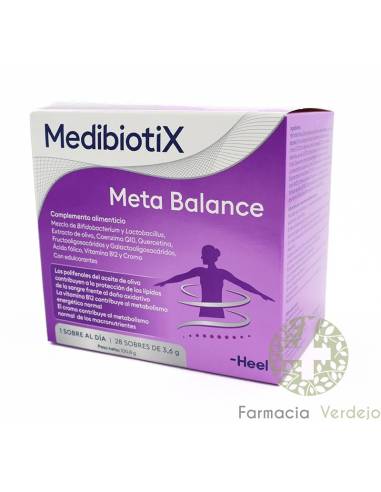META BALANCE MEDIBIOTIX 28 SACHES HEEL Regulação metabólica na síndrome metabólica